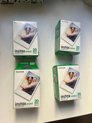 4 Paquetes Fujifilm Instax Mini 20 Fotos