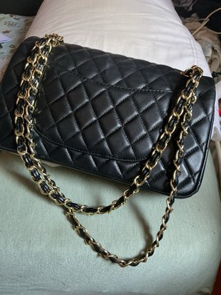Bolso Negro y Dorado