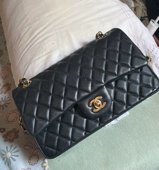 Bolso Negro y Dorado