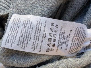 Jersey gris con capucha talla única