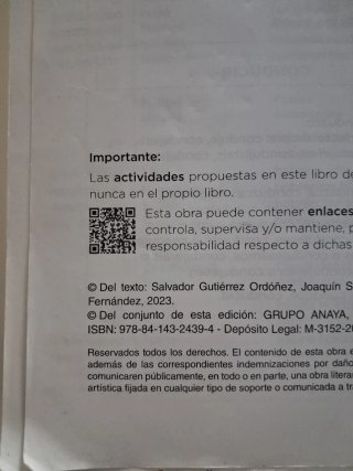 Lengua y Literatura, 2 ESO, Operación mundo