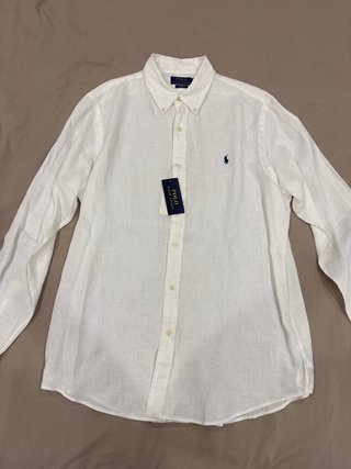 Camisa Lino Polo Ralph Lauren Blanca