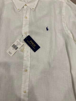 Camisa Lino Polo Ralph Lauren Blanca