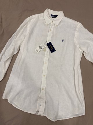 Camisa Lino Polo Ralph Lauren Blanca