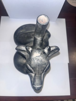 Pareja Huacos Moche Cerámica Negra