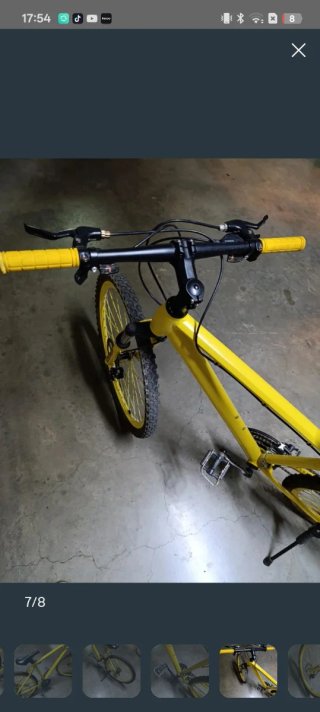 Bicicleta de Montaña Amarilla