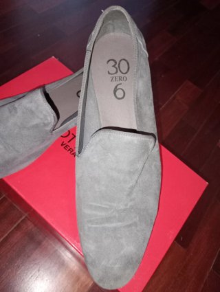 Scarpe 30 Zero 6 grigie In camoscio pelle italiana