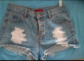 Shorts Vaqueros Desgastados Talla X