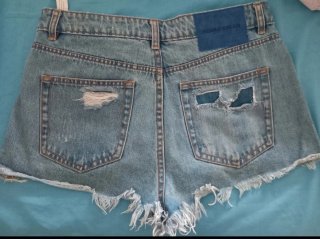 Shorts Vaqueros Desgastados Talla X