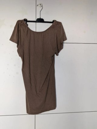 Camisa manga corta con encaje
