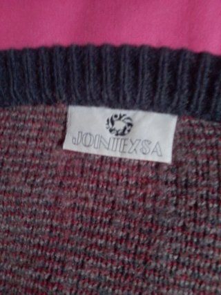 Jersey Joinexsa Hombre Cuadros Gris Rojo