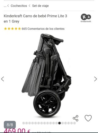 Silla de paseo Kinderkraft Prime Lite 3