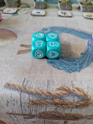 Krosmaster dados turquesa