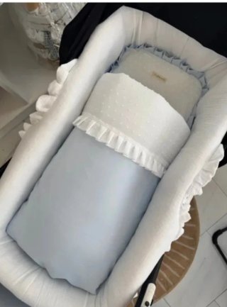 Saco Capazo Piqué Azul