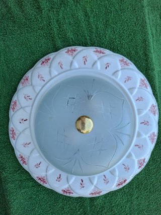 2 Lámparas Techo Cerámica Pintada y 6 plafones