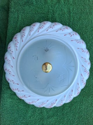 2 Lámparas Techo Cerámica Pintada y 6 plafones