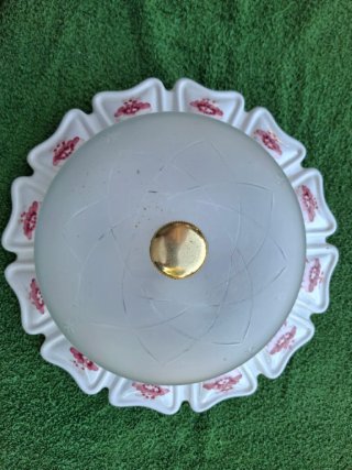 2 Lámparas Techo Cerámica Pintada y 6 plafones