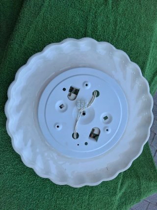 2 Lámparas Techo Cerámica Pintada y 6 plafones