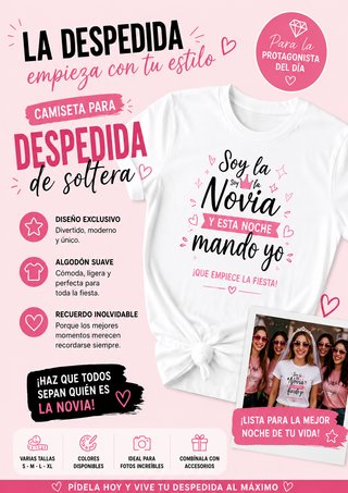 Camiseta Despedida de Soltera La Novia