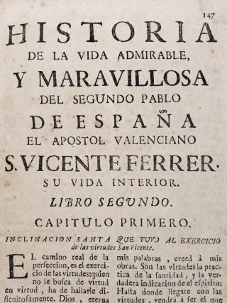 Historia San Vicente Ferrer 1682