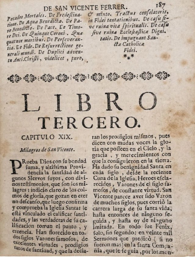 Historia San Vicente Ferrer 1682
