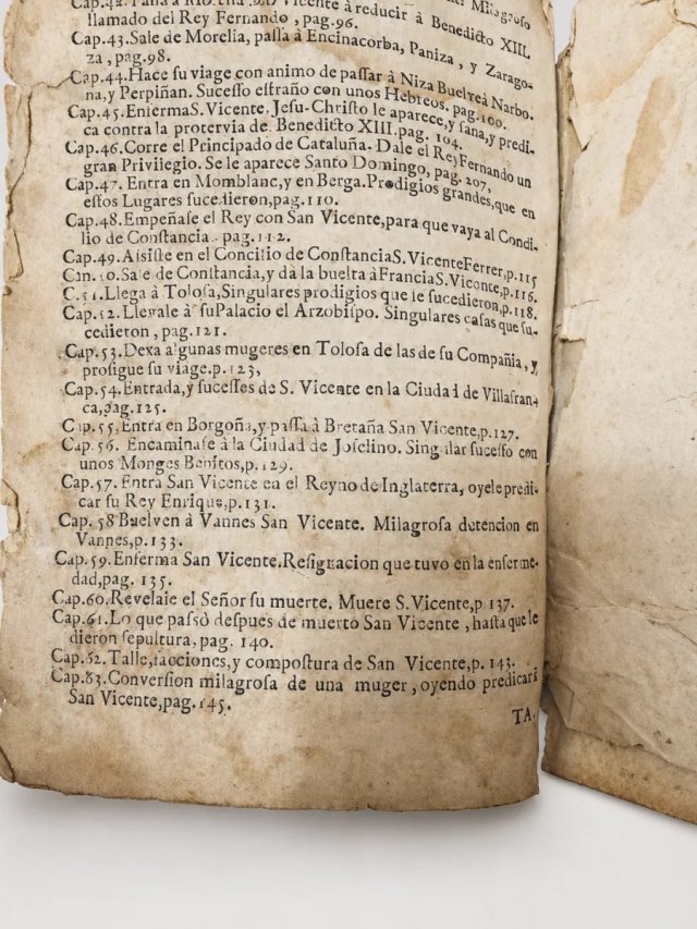Historia San Vicente Ferrer 1682