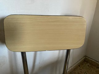 2 Sillas Cocina Vintage Madera y Metal