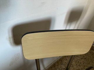2 Sillas Cocina Vintage Madera y Metal