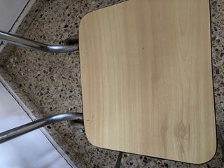 2 Sillas Cocina Vintage Madera y Metal