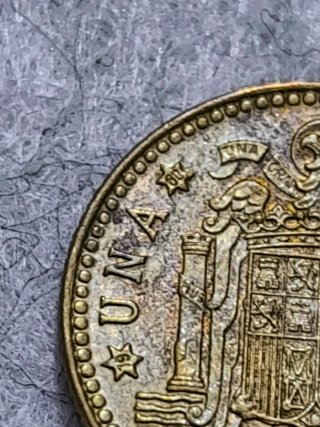 Lote 9 monedas 1 pesetas - años 72 - 73 y 75 al 81