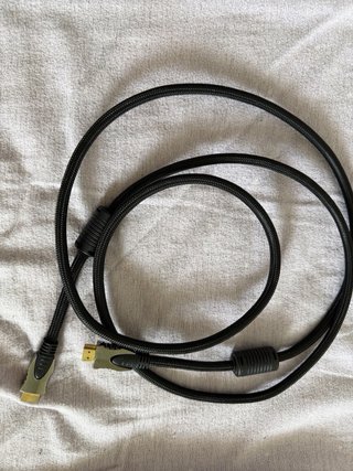 Cable HDMI trenzado negro