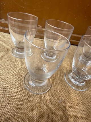 Set de 5 copas de helado de cristal