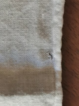 2 fazzoletti in tela lino leggero anni 40/50