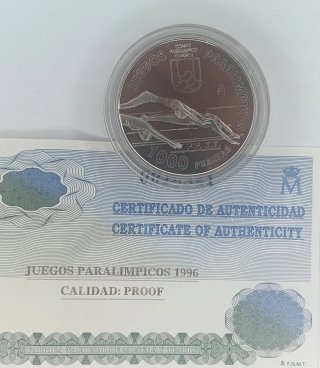 Moneda 1000 Ptas Juegos Paralímpicos Atlanta 1996