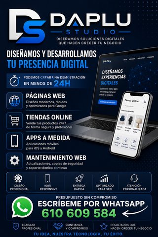Diseño y manteminiento de Web y apps, Daplu Studio