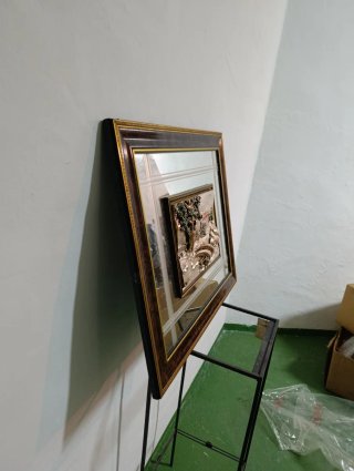 Cuadro Decorativo Metálico y Madera