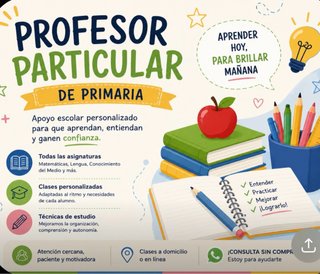 Profesor particular en primaria.