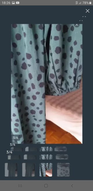 Vestido SHEIN verde estampado
