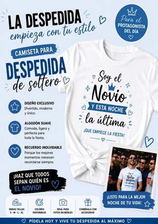 Camiseta Despedida de Soltero Soy el Novio