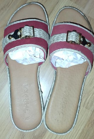 Chanclas Jarpex Esparto Piel Ante