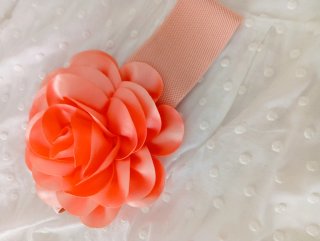 Cinturón elástico con flor