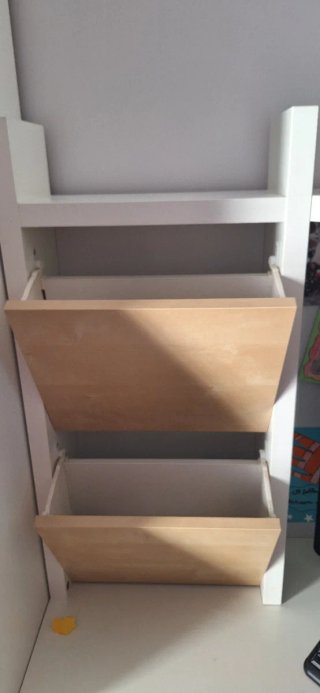 Escritorio Esquinero Ikea Blanco y Marrón