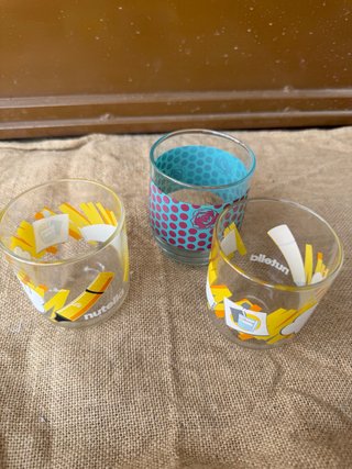 3 Vasos de Cristal Nutella