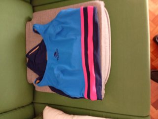 Bañador Turbo mujer azul y rosa