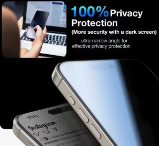 Cristal templado privacidad iPhone 15 Pro