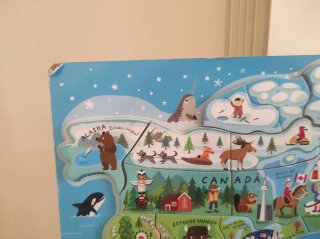 Puzzle Magnético Janod Mapa del Mundo