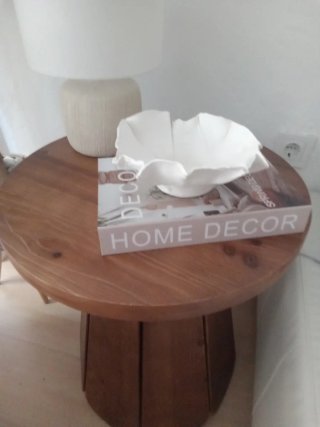 Mesa auxiliar madera maciza