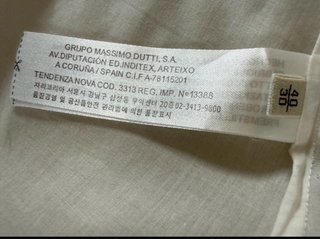 Blusa Massimo Dutti bordada Talla 40
