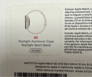 Apple Watch SE 2ª Gen 44mm Plata +cellular