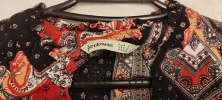 Vestido estampado oriental